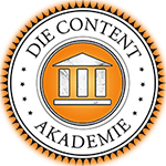 Das Foto zeigt das Logo der Content-Akademie